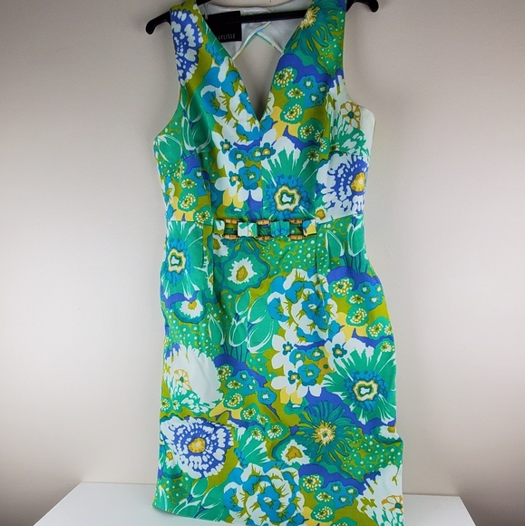 Carlisle Summer Spring Floral Sheath Dress Size 14 - Picture 1 of 8